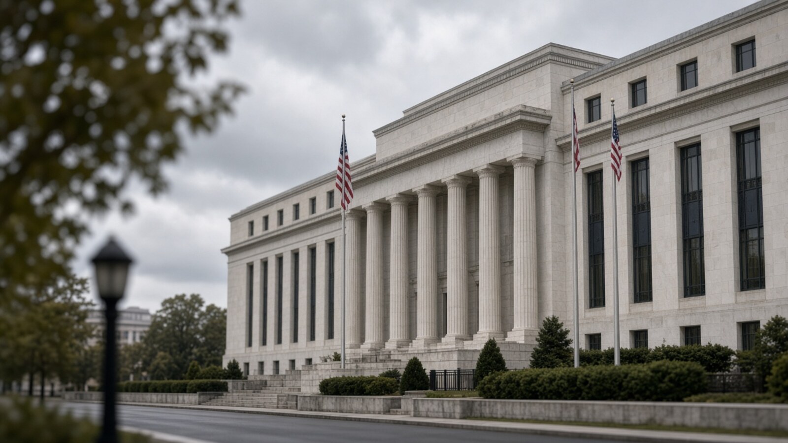 Exterior of the US Federal Reserve building in Washington