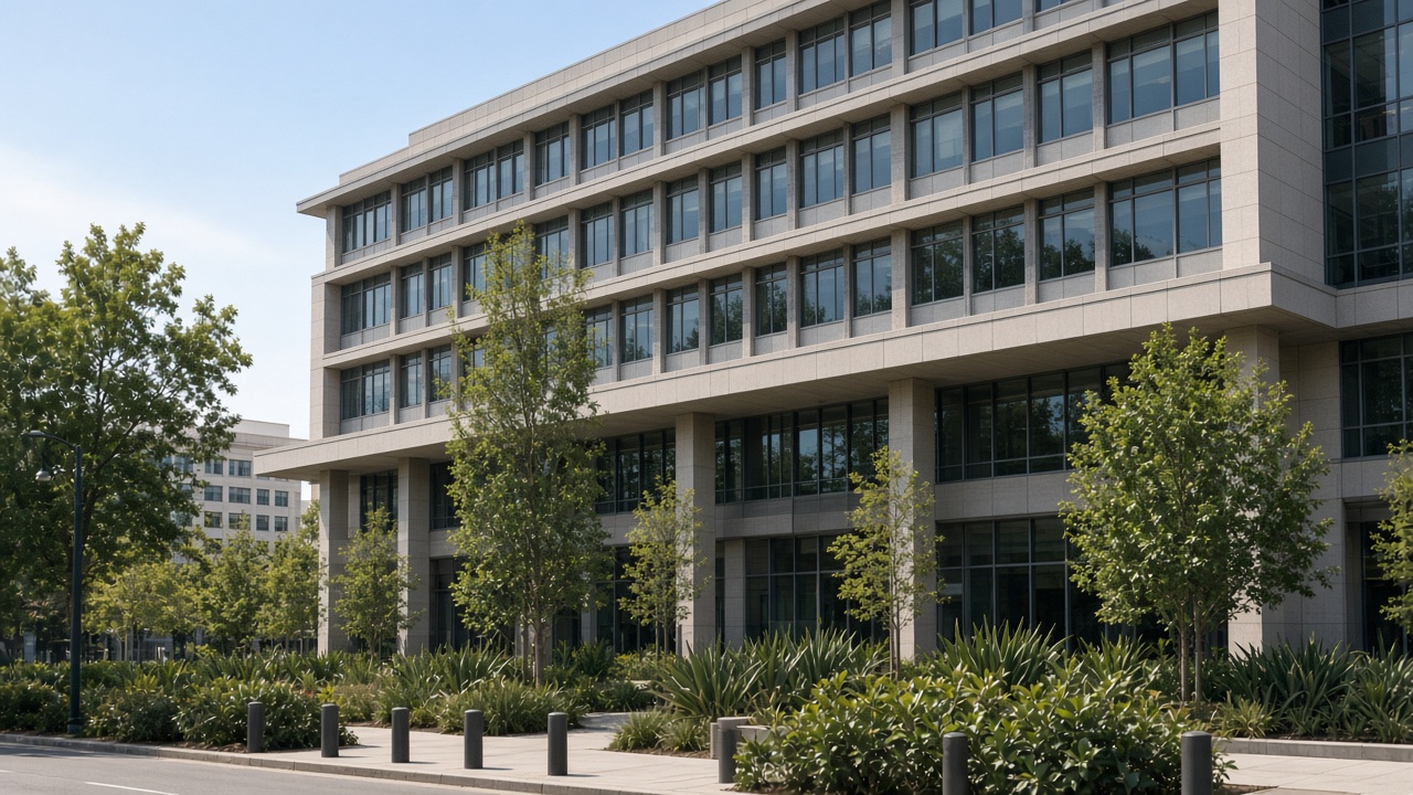 California government office building exterior in daylight